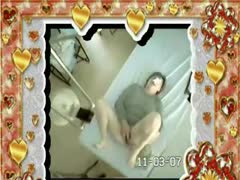 Hidden cam caught a crazy wife masturbating and rubbing her needy twat